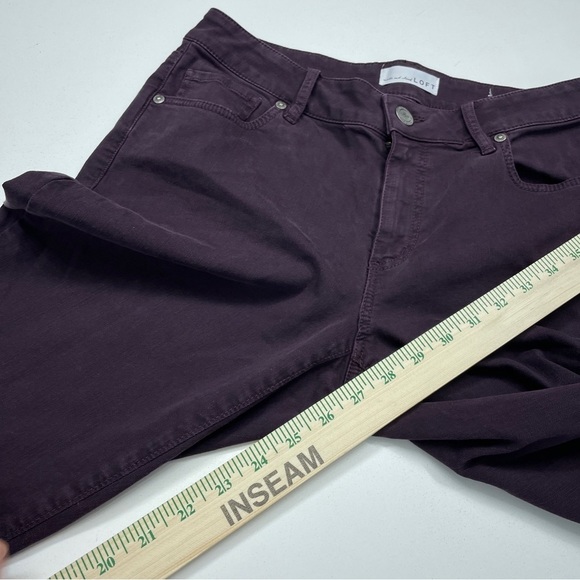 Loft Womens Size 8 purple pants 0773 - Picture 10 of 11